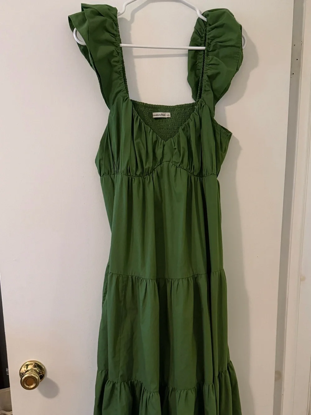 Abercrombie & Fitch Olive Green Maxi Dress